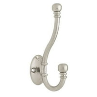 Liberty Hardware B46305c-C Ball End Coat És Cap Hook-Fekete