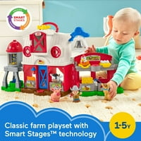 Fisher-kis emberek gondozó állatok Farm Playset elektronikus kisgyermek tanulási játék