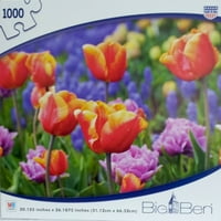 Big Ben rejtvények mező tulipán Puzzle, darab