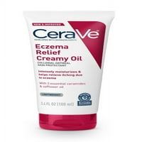 CeraVe ekcéma Relief krémes olaj a száraz bőr kolloid zabpehely, ceramidok és pórsáfrány olaj 3. oz