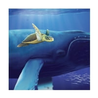 Chris Dobrowolski „Tengeri teknős és barát” vászon művészet