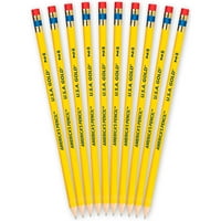 USA arany sárga ceruza, fa tokos ceruzák, élesített, Gróf