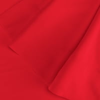 Impressions 300QNBS SLRD Queen ágy szoknya, egyiptomi pamut szilárd-piros