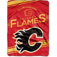 Calgary Flames 60 X80 Royal Plush Raschel dobó takaró - bélyegző tervezés
