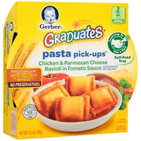 Gerber tészta felvételek, csirke és parmezán sajt ravioli paradicsomszószban, 4. oz. Tálca