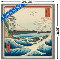 Hiroshige-a tenger a Satta fal poszter, 22.375 34