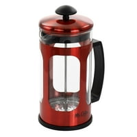 Mr. Coffee 30oz üveg és rozsdamentes acél francia Kávéprés piros színben