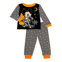 Mickey Mouse Halloween Baby kisgyermek fiú hosszú ujjú, szoros fitt pamut pizsamák, szett