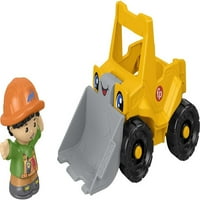 Fisher-kis emberek buldózer jármű & Építőipari munkás figura kisgyermekek számára