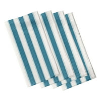 Egyszerűen Daisy 18 18 Blue Striate Stripe szalvéták, 4 -es készlet