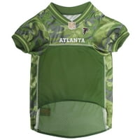 Háziállatok első NFL Atlanta Falcons Camouflage Pet Jersey macskák és kutyák-engedélyezett-nagy